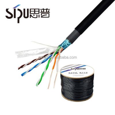 중국 Factory price 0.5CU SIPU cat5e high quality outdoor cable sftp cat5 outdoor cable wholesale 305m stp ethernet cable 판매용