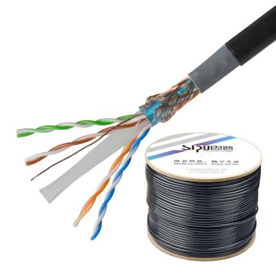 China PC 23Awg Cat6 Lan Cable 305M Roll Price With Good Quality à venda