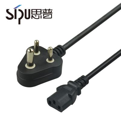 China Telecommunication SIPU Manufacturer Good Price 3 Pins Lead Cord Indian Type Power Cable 3x16mm2 en venta