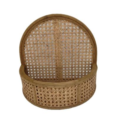 China Hot Handmade China Rattan Storage Basket On The Wall For Home Decoration for sale