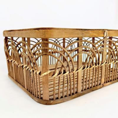 China Handmade Modern Bamboo Baskets Handwork Basket Sundries Basket Home Decoration for sale