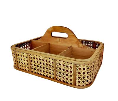 China 2021 New Style Vintage Rattan Eco - Friendly Modern Storage Basket Indoor Home Decoration Handmade for sale