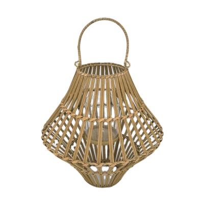 China Home Decoration Rattan Woven Candle Holder For Outdoor And Indoor Home Decoration for sale