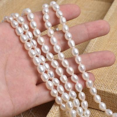 China Cheap Jewelry 5-6mm Rice Shape Natural Freshwater Pearl For Jewelry Making for sale