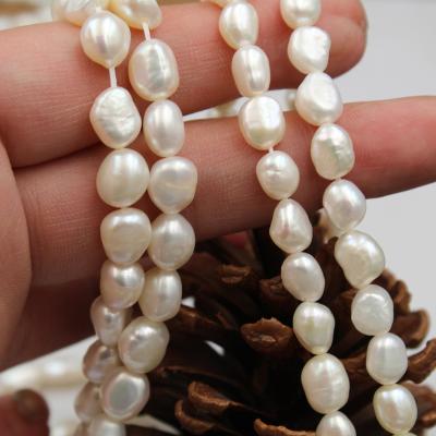 China Natural Pearl 7-9mm Irregular Freshwater Pearl Stone Beads For DIY Necklace Bracelets Earring Jewelry Making for sale