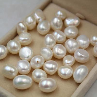 China 8mm Irregular Baroque Freshwater Loose Pearl Jewelry Set Bridal Making High Quality White Freshwater Pearl Wholesale for sale