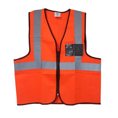 China Safety Visible Protective Hi-Vis Fabric Safety Reflective Vest For Warning for sale