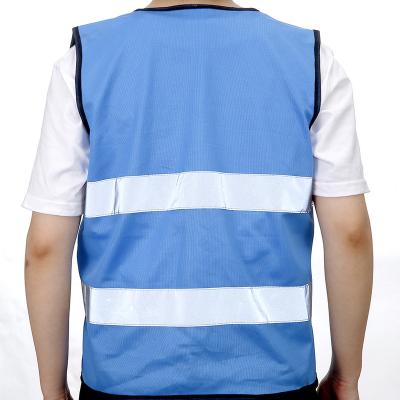 China Others 2020 hi viz blue reflective mens safety vests with id pocket for sale