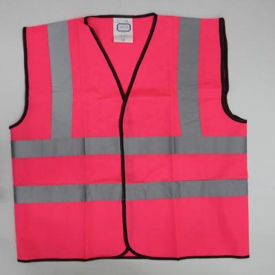 China Wholesale Quick Dry High Visibility Construction Safety Pink Reflective Vest for sale