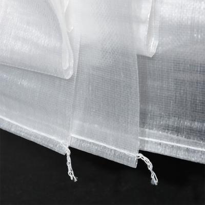 China MINCHENG 25kg BIODEGRADABLE Transparent White PP Woven Bag for sale