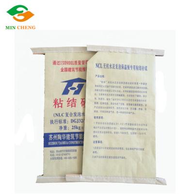 China Recycled Plastic Super Materials Bags Kraft Paper Cement Bag for sale