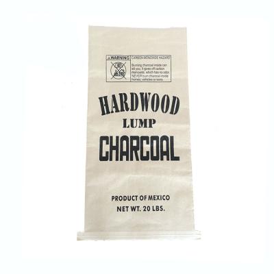 China Biodegradable Logo Printed Paper Charcoal Bag 20lbs for sale