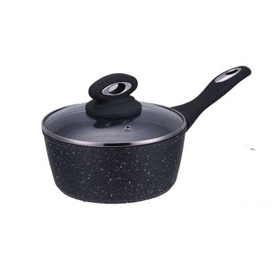 China Sustainable Traditional Aluminum Nonstick Pan Milk Pot Cooking Pot With Steel Handle Milk Pan for sale