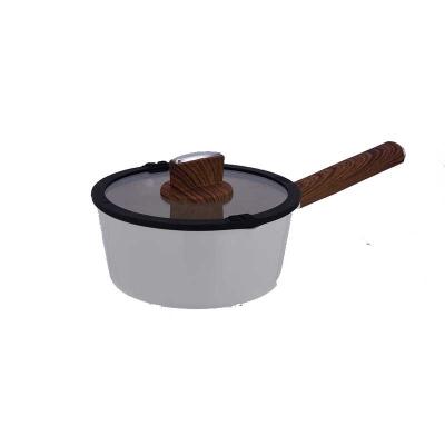 China Wholesale Viable Customize Non Stick Aluminum Pan Non Stick Boiling Soup Pot Milk Pan for sale