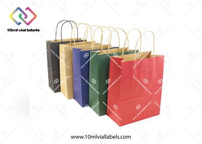 China Eco - Friendly Personalised Paper Bags , Block Bottom Colored Paper Bags for sale