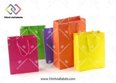 China Luxury Gift Custom Paper Bag Cotton Handle With Your Own Brand Logo for sale