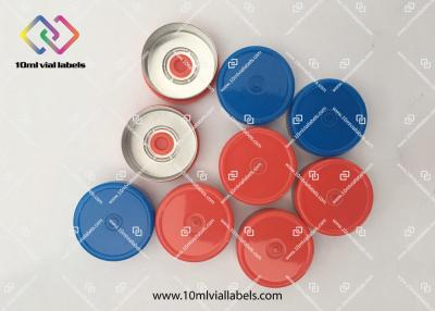 China Pharmaceutical Aluminium Flip Off Seals With Plastic Top And Silione Seal for sale