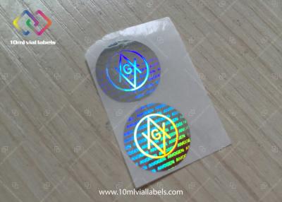 China 25mm Diameter Hologram Security Stickers For Paper Box Customized Logo Laser Design for sale