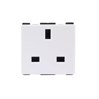 China 13A BS Power Socket Outlet Modular White Switches And This Durable Affordable Electric Wall Sockets Classic W62/A/13U for sale