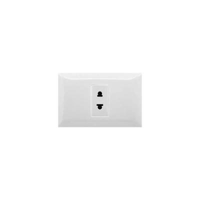 China Durable White Wall Sockets Residential/Multi-Purpose Economy Modular White Euro American Power Outlet With CE Certification for sale