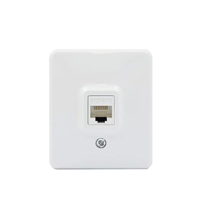 China 1 Strip Lan Outlet Surface Mounted Current Popular Wall Socket Indoor White CE Durable Switches for sale