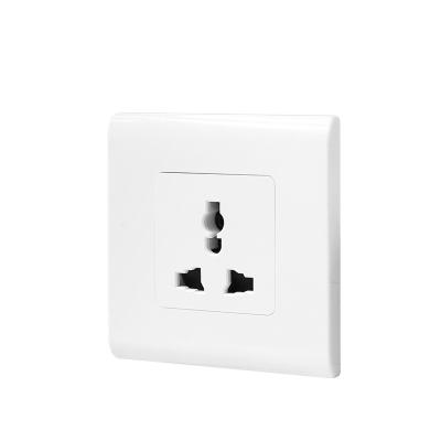 China Universal Home Wall Outlets 13A 250V 1 Strip Socket Outlets 1 - White High Quality UK Plug W83/13US for sale