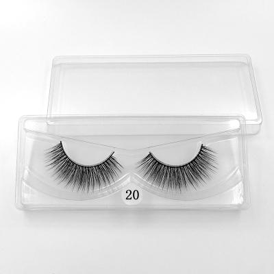 China Easy to Wear False 3d Mink Eyelashes Silk Eyelashes Natural Handmade False Eyelashes 25mm for sale