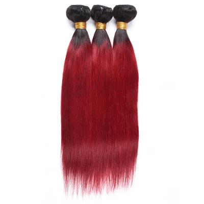 China Wholesale 100% Human Hair Double Color 1b/bug# Wave Human Hair Ombre Unprocessed 100% Brazilian Hair Bundles for sale