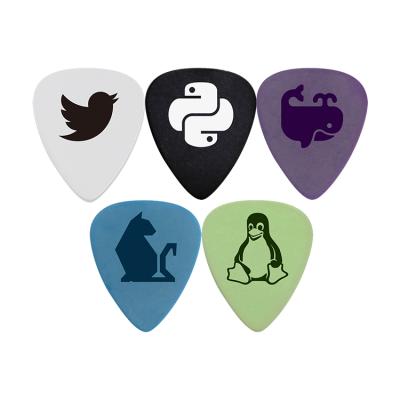 China guitar pick guitar pick can custom any logo band logo qr code custom guitar picks for sale