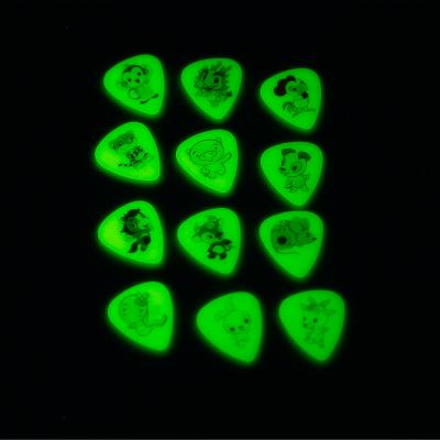 China Guitar Pick 0.71mm Custom Any Logos Digital Printing Glowing Guitar Picks Guitar Accessory for sale