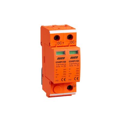 China DC 500V 1000V 20-40KA 2P Solar Lighting System Surge Protection Device T2 Class C Arrester Power SPD SPD for sale