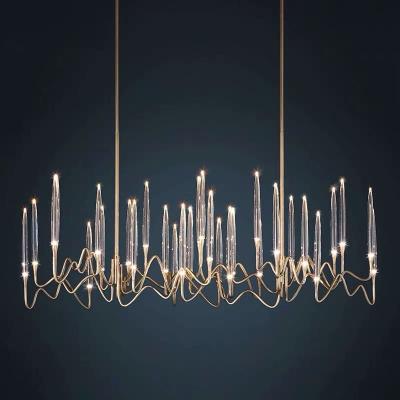 China Modern K9 Led Living Room Restaurant Bar Designer Villa Lights Modern Crystal Chandelier Ceiling Luxury for sale