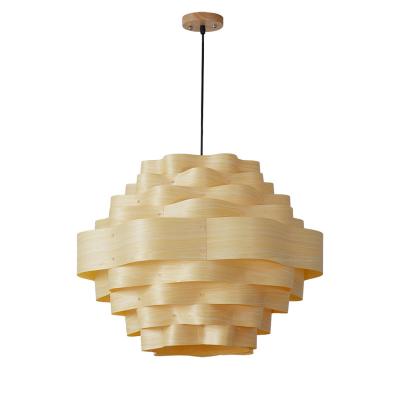 China Modern Wood Glass Lamp Living Room Modern Wood Glass Lamp Chandelier Bedroom Dining Room Engineering Bar Inn Hotel Chinese Style Chandelier for sale