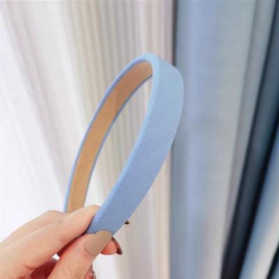 China 2022 Cloth Teeth Comb Hair Circle Headwear Hair Accessory Girl Kids Hair Accessories For Girl Headband Summer Headwear Blue Headband for sale