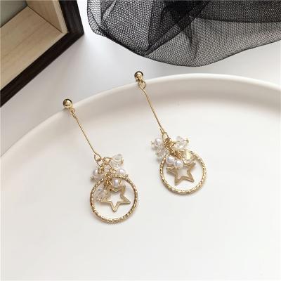 China Wholesale Fashion Romantic Stud Earrings Women Gold Cutout Star Cutout Star Earrings Jewelry Wholesale for sale