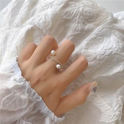 China 2022 CLASSIC trendy fashion jewelry rings personality cold wind open ring gold plated rings for sale