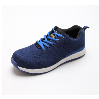 China OEM Factory Steel Toe Premium Rubber Fly Knit Low Ankle Fashion S3 Sports Safety Shoes With Steel Toe for sale