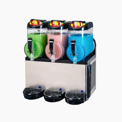 China Soggy Granita Drinks Commercial 3 Tanks Slush Ice Machine for sale