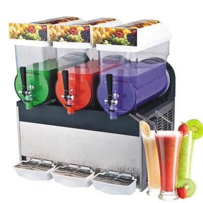 China Granita drinks 15L 3 Bbowls commercial slush machine Granita slush machine soggy machine for sale