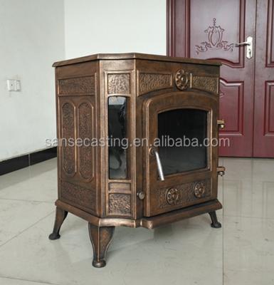 China China EU Supplier Wood Burning Heating Stove , Double Doors Wood Fireplace BSC335-2 for sale