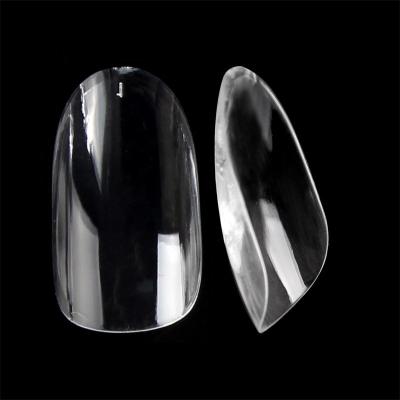 China Eco-friendly Nadeco Material Fake Nail Tips Soft Gel Nail Tips Middle Rounded Clear Nail Tips Salon for sale