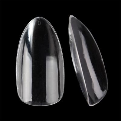 China Eco-friendly Material Nadeco Ultra Thin False Nail Tips Soft Gel Nail Tips Medium Almond / Nail Stylus Tips for sale