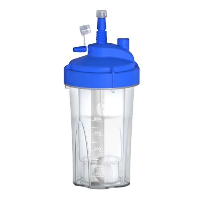 China Factory Wholesale Price PP+ABS Professional Manufacturer Disposable Oxygen Water Bottle Adapter Bubble Humidifier for sale