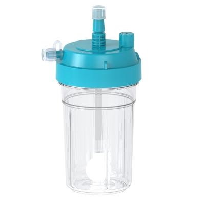 China Factory Price Medical Grade PP+ABS Finely Processed Oxygen Water Bottle Adapter Disposable Silent Bubble Humidifier for sale