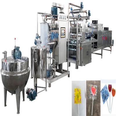 China food & Beverage Factory Automatic Flat Lollipop Candy Machine Die Forming Candy Machine Hard Candy Production Line for sale