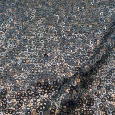 China 100% Cotton Mesh Knitted Encrypted Sequin Fabric 75Dx75D 3mm Bead zu verkaufen