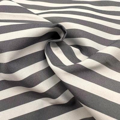 China 100% Polyester Fabric 170gsm Stripe Pattern Yarn Dyed Fabric For Men'S Suit for sale