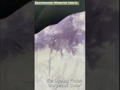 Jersey Breathable Sports Material Fabric 240gsm Tie-dyed