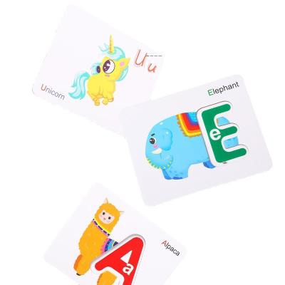 China Eco-Friendly Materials Alphabets Multipack Spell Words 26 Letter Scrable Educational Toy Animal Cognitive Matching Game for sale