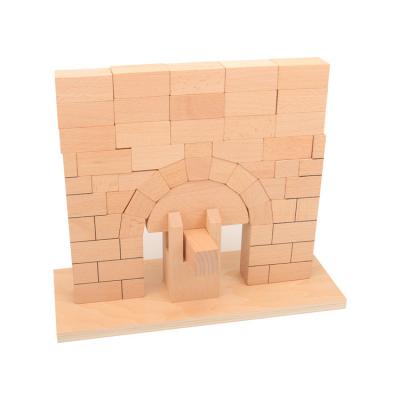 China Eco-friendly Material Montessori Roman Arch Teaching Bridges Building Blocks Toddlers Train Recognition Of Original for sale